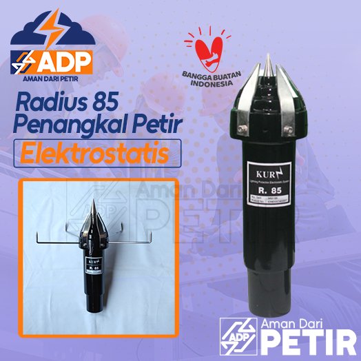 Penangkal Petir relektrostatis radius 85 meter -1
