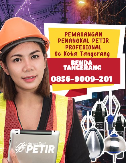 Jual Penangkal Petir area Benda
